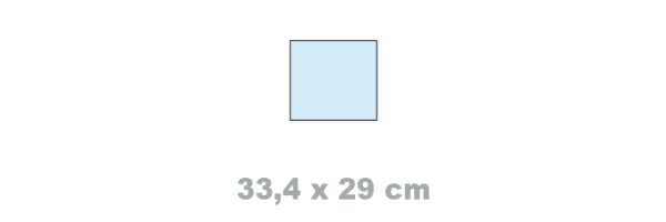 Format 33,4 x 29 cm