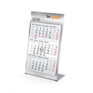 Tisch-3-Monats-Kalender Desktop3Steel