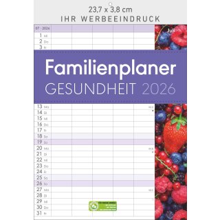 Familienplaner Gesundheit 23,7 x 34 cm