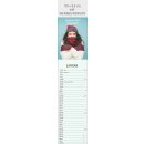 Apothekenkalender - Format: 9,5 x 45,8 cm