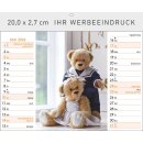 Familie Teddybär Format 20 x 16,6 cm Tischaufstellkalender