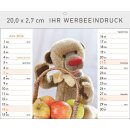 Familie Teddybär Format 20 x 16,6 cm Tischaufstellkalender
