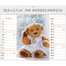 Familie Teddybär Format 20 x 16,6 cm Tischaufstellkalender