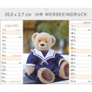Familie Teddybär Format 20 x 16,6 cm Tischaufstellkalender