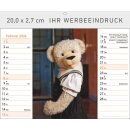 Familie Teddybär Format 20 x 16,6 cm Tischaufstellkalender