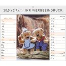 Familie Teddybär Format 20 x 16,6 cm Tischaufstellkalender