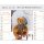 Familie Teddybär Format 20 x 16,6 cm Tischaufstellkalender