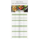 Küchen Kalender- Format 22 x 45 cm