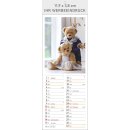 Teddys-Kalender Format 11,9 x 34 cm