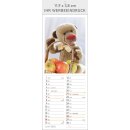 Teddys-Kalender Format 11,9 x 34 cm