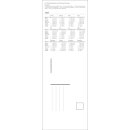 Farbige Blumenwelt - Format 11,9  x 34 cm